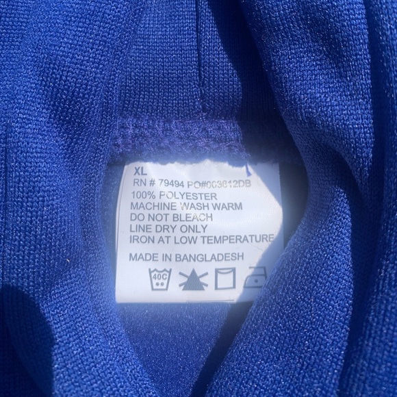 💜 Bud Light Embossed Logo Blue Hoodie - Men's XL - Picture 5 of 5